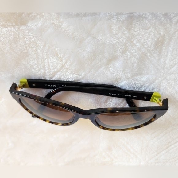 DONNA KARAN NEW YORK DY DKNY 4655 3016 Havana EYEGLASSES 53-16-140mm FRAMES ONLY - Picture 7 of 7